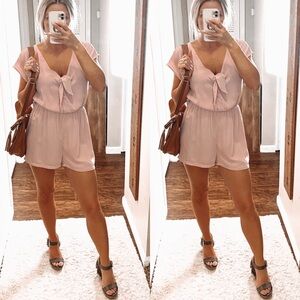 Feminine as u wish Blush Romper size Medium